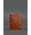 Шкіряна обкладинка для паспорта 5.0 (з віконцем) світло-коричнева картинка, зображення, фото