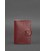 Кожаная обложка для паспорта 5.0 (с окошком) бордовая Краст картинка, изображение, фото