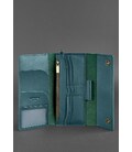 Кожаный клатч-органайзер (Тревел-кейс) 5.1 зеленый картинка, изображение, фото
