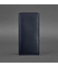 Шкіряне портмоне-купюрник 11.0 темно-синє Краст картинка, зображення, фото