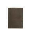 Шкіряна обкладинка для паспорта та військового квитка 1.2 темно-коричнева картинка, зображення, фото