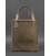 Шкіряна жіноча сумка шоппер Бетсі з кишенею темно-коричнева картинка, зображення, фото