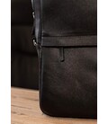 Черный кожаный мужской рюкзак Foster 1.0 картинка, изображение, фото