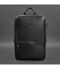 Чорний шкіряний чоловічий рюкзак Foster 1.0 картинка, зображення, фото