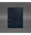 Кожаный блокнот на кольцах 9.0 с твердой синей обложкой картинка, изображение, фото