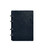 Кожаный блокнот на кольцах 9.0 с твердой синей обложкой картинка, изображение, фото