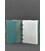 Шкіряний блокнот на кільцях 9.0 з твердою бірюзовою обкладинкою картинка, зображення, фото