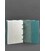 Кожаный блокнот на кольцах 9.0 с твердой бирюзовой обложкой картинка, изображение, фото