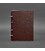 Кожаный блокнот на кольцах 9.0 с твердой бордовой обложкой картинка, изображение, фото