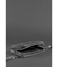Шкіряна поясна сумка Dropbag Mini чорна Crazy Horse картинка, зображення, фото