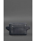 Кожаная поясная сумка Dropbag Mini темно-синяя картинка, изображение, фото
