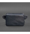 Кожаная поясная сумка Dropbag Mini темно-синяя картинка, изображение, фото