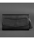 Жіноча шкіряна сумка Еліс вугільно-чорна картинка, зображення, фото