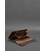 Кожаный мужской клатч-барсетка 3.0 темно-коричневый Crazy Horse картинка, изображение, фото