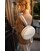 Кожаная женская круглая сумка-рюкзак Maxi белая картинка, изображение, фото