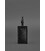 Кожаная бирка для багажа 3.0 черная Краст картинка, изображение, фото