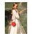 Кожаная круглая женская сумка Бон-Бон красная картинка, изображение, фото