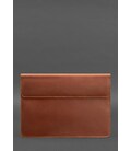 Шкіряний чохол-конверт на магнітах для MacBook 13 Світло-коричневий Crazy Horse картинка, зображення, фото