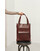 Шкіряна жіноча сумка шоппер Бетсі з кишенею бордова Краст картинка, зображення, фото