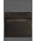 Шкіряний чохол-конверт на магнітах для MacBook 15-16 дюйм Темно-коричневий Crazy Horse картинка, зображення, фото