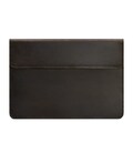 Кожаный чехол-конверт на магнитах для MacBook 15-16 дюйм Темно-коричневый Crazy Horse картинка, изображение, фото