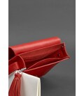 Шкіряна жіноча бохо-сумка Лілу червона картинка, зображення, фото