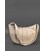 Кожаная женская сумка Круассан светло-бежевая картинка, изображение, фото