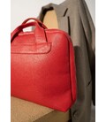 Шкіряна ділова сумка Attache Briefcase червоний флотар картинка, зображення, фото