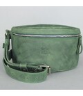 Шкіряна поясна сумка зелена вінтажна картинка, зображення, фото