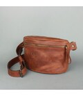 Кожаная поясная сумка светло-коричневая винтажная картинка, изображение, фото