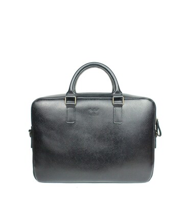 Шкіряна ділова сумка Briefcase 2.0 чорний Саф'яно картинка, зображення, фото