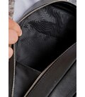 Чоловіча шкіряна сумка Chest bag чорна картинка, зображення, фото