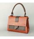 Жіноча шкіряна сумка Ester коньячно-коричнева вінтажна картинка, зображення, фото