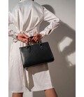 Женская кожаная сумка Fancy черная картинка, изображение, фото