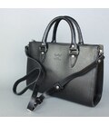 Жіноча шкіряна сумка Fancy чорна Saffiano картинка, зображення, фото