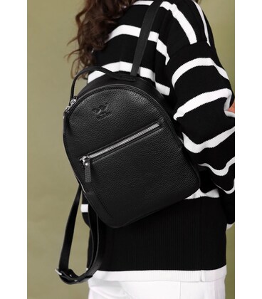 Кожаный рюкзак Groove S черный флотар картинка, изображение, фото