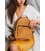 Кожаный рюкзак Groove S желтый винтажный картинка, изображение, фото