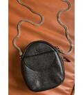 Міні-сумка Kroha чорна зерниста картинка, зображення, фото