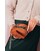 Кожаная женская мини-сумка Kroha коньячная винтажная картинка, изображение, фото