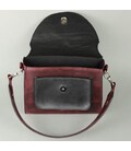 Женская кожаная сумка Liv бордово-синяя винтажная картинка, изображение, фото