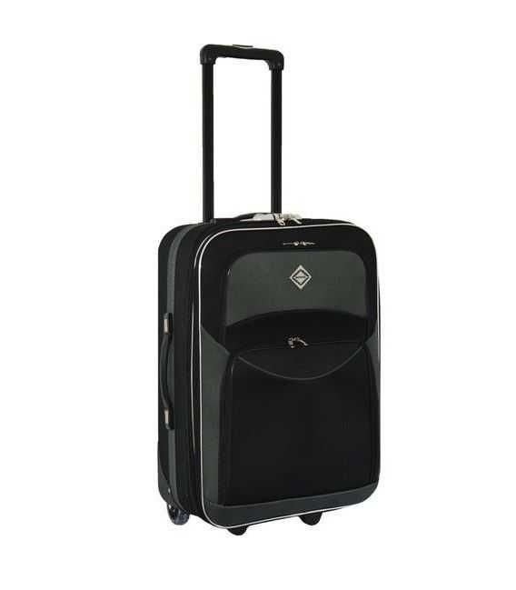 Валіза Bonro Best велика L чорно-сіра картинка, зображення, фото