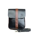 Мужская кожаная сумка Mini Bag черно-коричневая картинка, изображение, фото