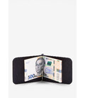 Кожаный зажим для денег синий сафьян картинка, изображение, фото