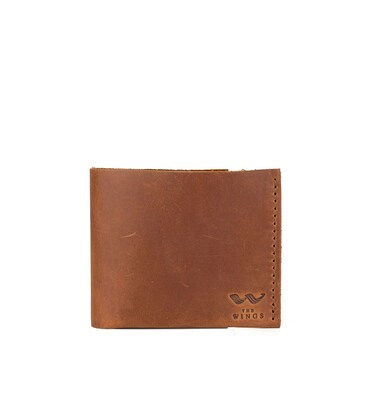 Кожаный кошелек Mini светло-коричневый винтаж картинка, изображение, фото