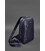 Кожаный мужской рюкзак (сумка-слинг) на одно плечо Chest Bag синий картинка, изображение, фото