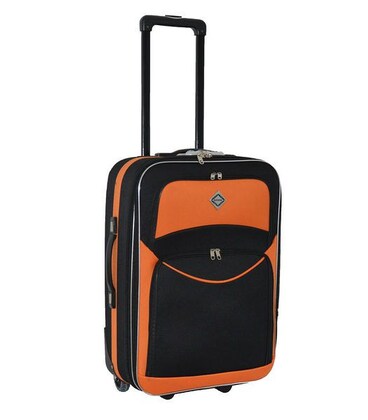 Чемодан Bonro Best большой L черно-оранжевый фото, картинка, изображение