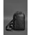 Кожаный мужской рюкзак (сумка-слинг) на одно плечо Chest Bag черный картинка, изображение, фото