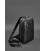 Чорний шкіряний чоловічий рюкзак на одне плече Chest Bag картинка, зображення, фото