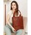 Шкіряна жіноча сумка шоппер Бетсі сітло-коричнева краст картинка, зображення, фото