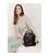 Шкіряний жіночий міні-рюкзак Kylie чорний краст картинка, зображення, фото